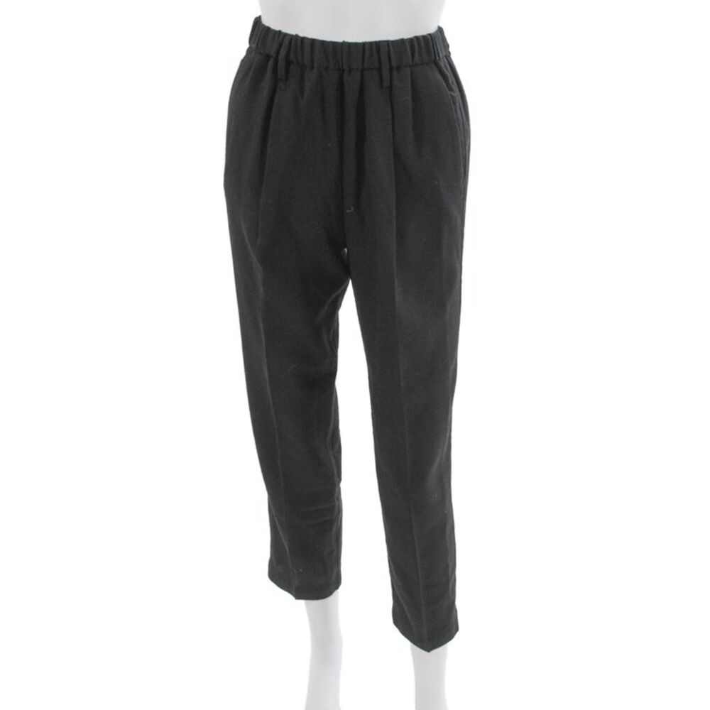 Forte Forte Unisex Ankle Dress Pants Black Virgin Wool Button Size 0